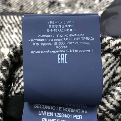 美品◆ヘルノ コート ラミナー ツイード ウール 中綿 ハーフ丈 ジャケット グレー メンズ サイズ42 HERNO Laminar 【AFA9】