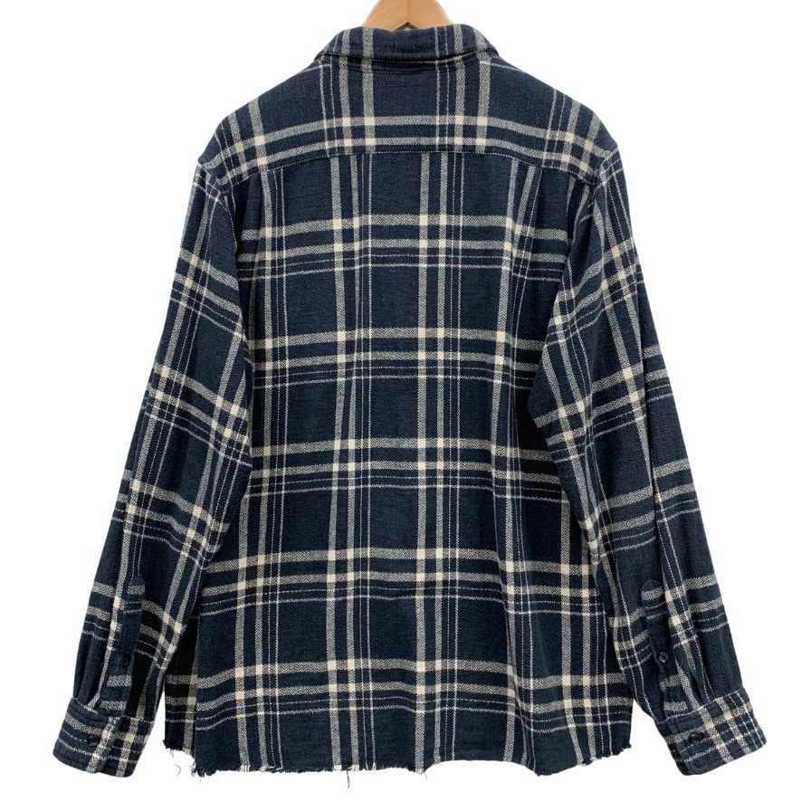 中古◆クライミー  チェック ネルシャツ メンズ サイズXL ネイビー THE CRIMIE 【AFB15】