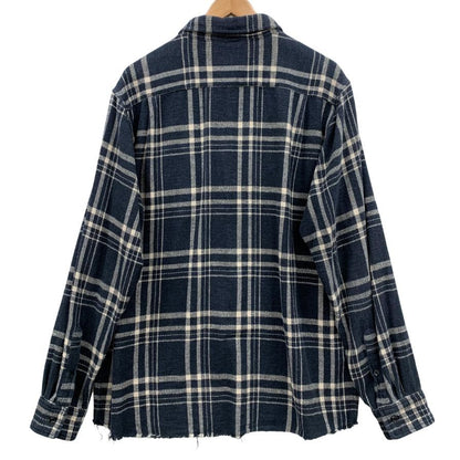中古◆クライミー  チェック ネルシャツ メンズ サイズXL ネイビー THE CRIMIE 【AFB15】