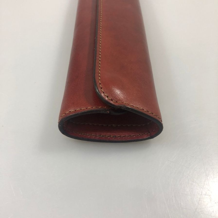 ワイルドスワンズ ペンケース シリンダー レッド レザー WILDSWANS【AFB55】【中古】