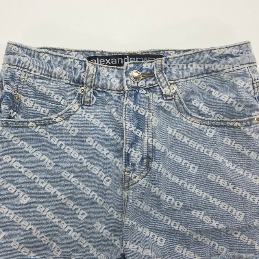 アレキサンダー ワン デニム ショートパンツ ゴロ レディース サイズ25 インディゴ alexanderwang 【AFB22】