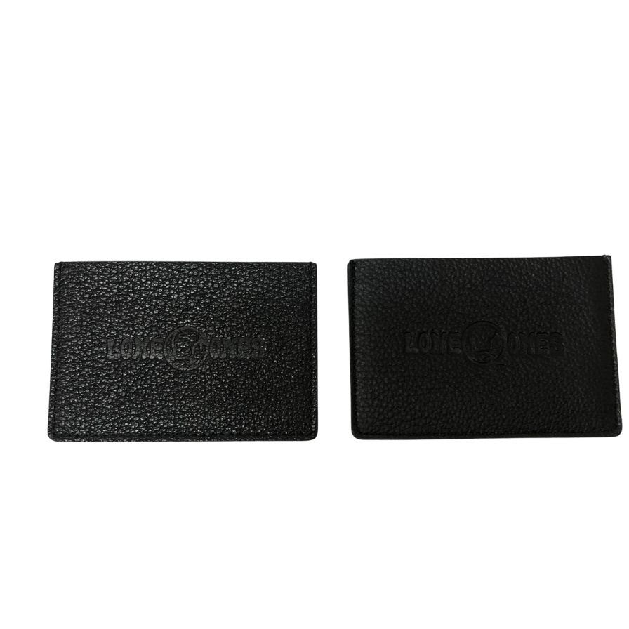 【2点セット】ロンワンズ 非売品 2021 数量限定 エンボスロゴ  ノベルティ レザー カードケース ブラックLONE ONES【AFI3】
