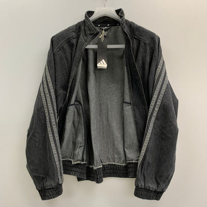 極美品◆アディダス デニムジャケット KV8344 サイズM ブラック メンズ adidas 【AFB34】