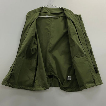 美品◆デサント ノーカラー ユーテリティ ジャケット DLMNJF41S メンズ サイズM カーキ DESCENTE 【AFF19】