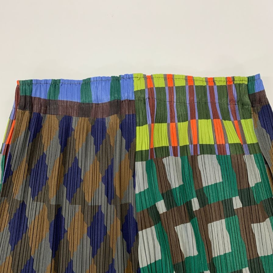 プリーツプリーズ パンツ PP53JF724 HARMONY ポリエステル マツチカラー ブルー系 レディース サイズ3 PLEATS PLEASE ISSEY MIYAKE 【AFB1】