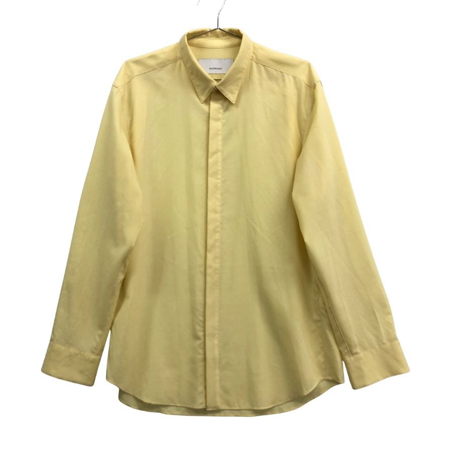 美品◆オーバーコート ウール 長袖シャツ 20ss イエロー メンズ サイズ2 OVERCOAT 【AFB28】