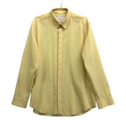 美品◆オーバーコート ウール 長袖シャツ 20ss イエロー メンズ サイズ2 OVERCOAT 【AFB28】