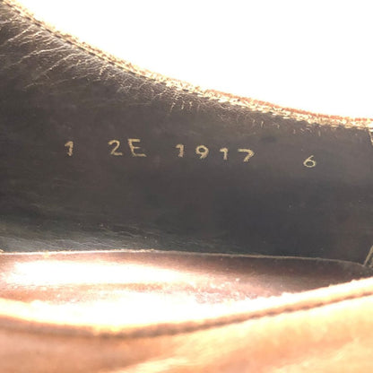 プラダ メダリオン ウイングチップ レザーシューズ ブラウン系 メンズ サイズ6 PRADA 約25.0cm【AFD2】