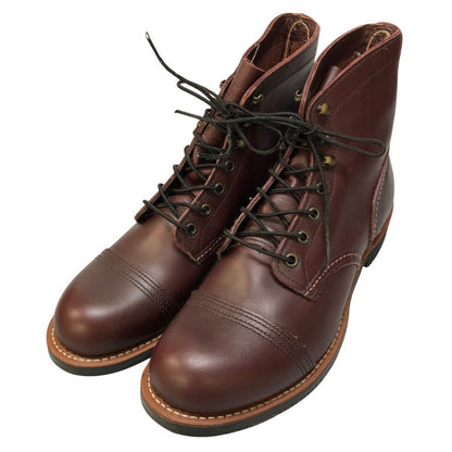 レッドウイング アイアンレンジャーブーツ ストレートチップ 8119 レッド サイズUK8 RED WING 約26.0cm【AFD15】