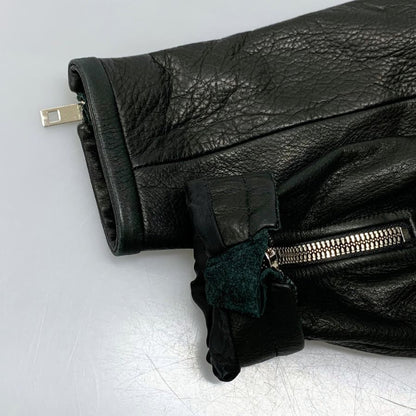 極美品◆ラグ アンド ボーン ショート丈 レザージャケット カウレザー レディース サイズ 4 ブラック rag＆bone 【AFB27】