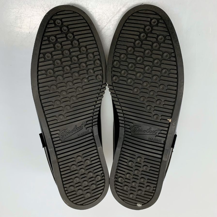 パラブーツ ローファー スリッポン ブラック サイズ8 メンズ 革靴 Paraboot スリッポン 約26.5cm【LA】【中古】