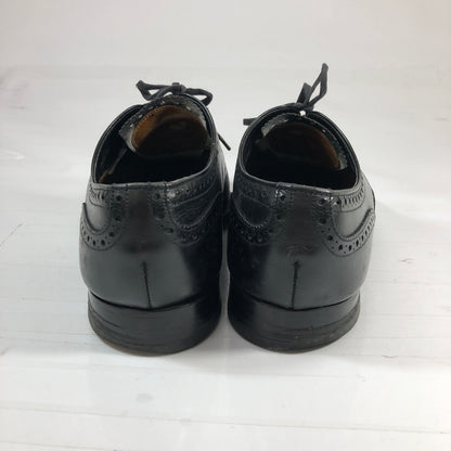 イード＆レイヴェンスクロフト レザーシューズ セミブローグ 4ワラント ブラック サイズUK6 メンズ Ede & Ravenscrof 約24.5cm【AFC28】