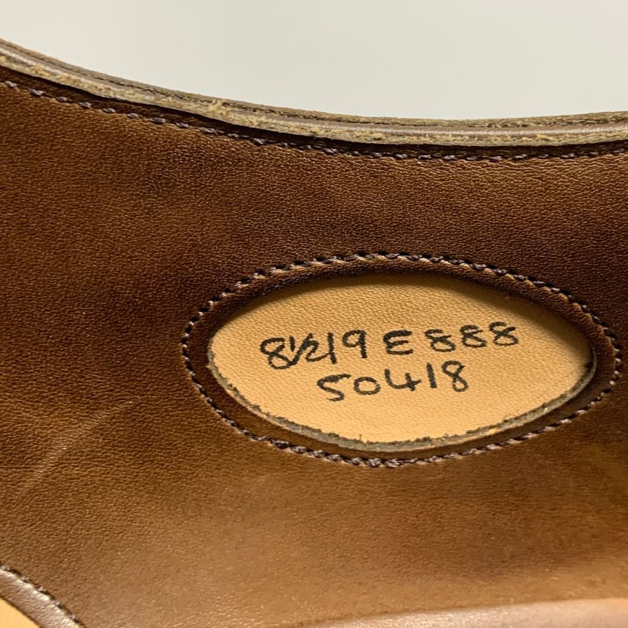 エドワードグリーン ラドブローク プレーントゥ カーフ ブラウン 888ラスト サイズUK8.5 Edward Green ビジネスシューズ 約27.0cm【LA】【中古】