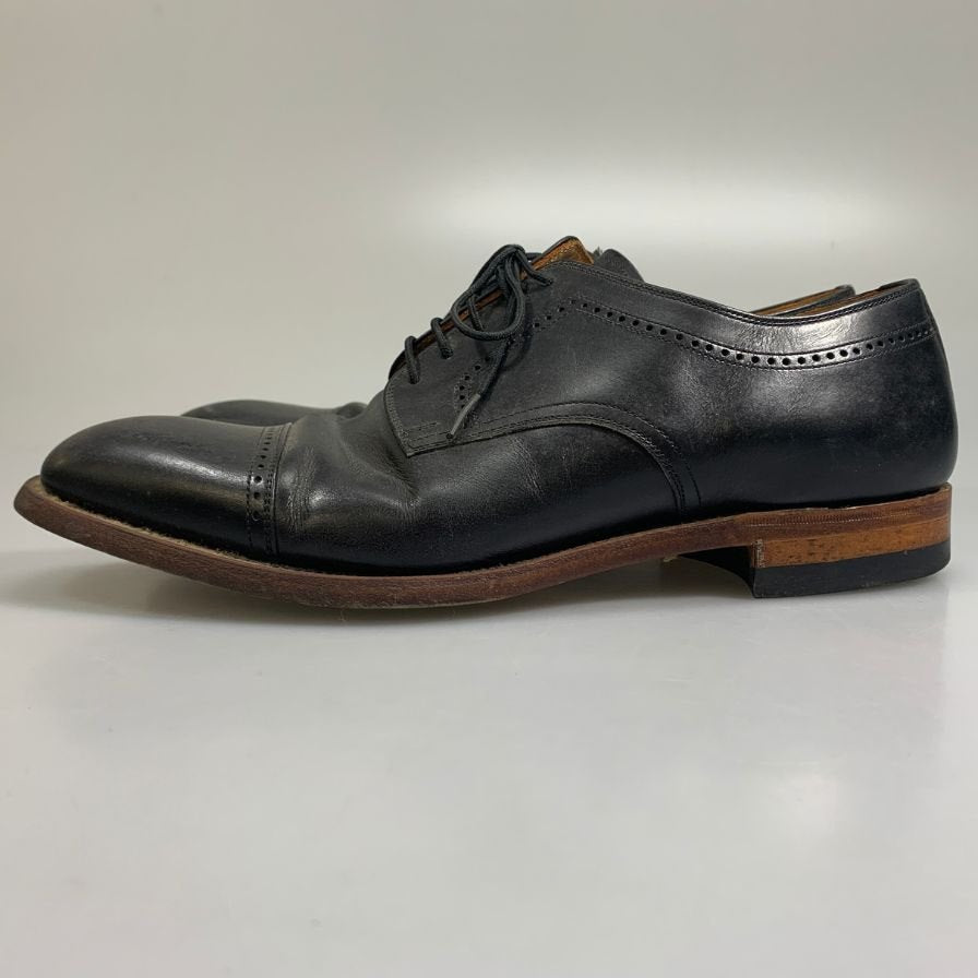 スコッチグレイン セミブローグ ダービー カーフ ブラック サイズ26  SCOTCHGRAIN 約26.0cm【AFC35】