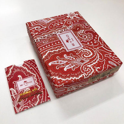 エトロ エアポッズケース カンフーパンダ AirPodsケース レッド系 レザー ETRO【AFI9】【中古】