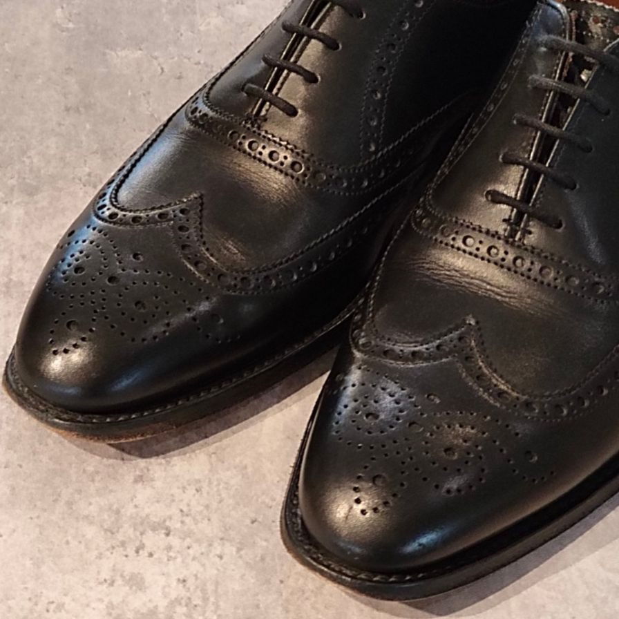 ジョセフチーニー ブロード2 ウイングチップ カーフ ブラック サイズUK6.5 メンズ JOSEPH CHEANEY ビジネスシューズ 約25.0cm【LA】【中古】