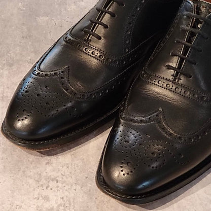 ジョセフチーニー ブロード2 ウイングチップ カーフ ブラック サイズUK6.5 メンズ JOSEPH CHEANEY ビジネスシューズ 約25.0cm【LA】【中古】