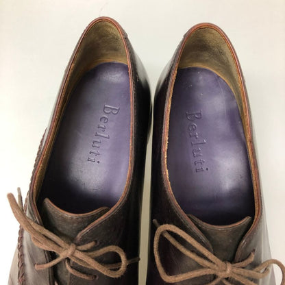 ベルルッティ オルガ期 カリグラフィ ラピエセ ルプリゼ シューズ パープル メンズ サイズ7  Berluti 約25.5cm【AFC35】
