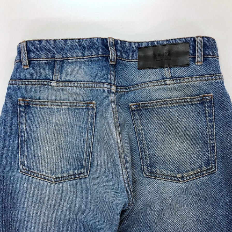 アミ アレクサンドル マテュッシ デニムパンツ フレアフィット インディゴ ブルー系 メンズ サイズ29 AMI PARIS Alexandre Mattiussi 【AFB34】