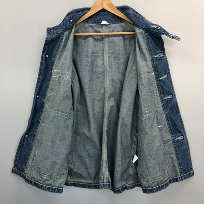 極美品◆クーキー ズー カバーオール UVENILE COVER ALL WASHED J0048 ブルー系 メンズ サイズ0  KOOKY ZOO 【AFB25】