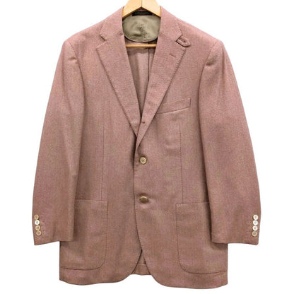 美品◆コルネリアーニ ジャケット シングル ウール アンゴラ混 ピンク サイズ50 メンズ Corneliani 【AFB21】