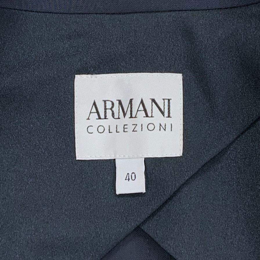 中古◆アルマーニコレッツェオーニ テーラードジャケット シングル 1B レディース サイズ40 ARMANI COLLEZIONI 【AFB15】