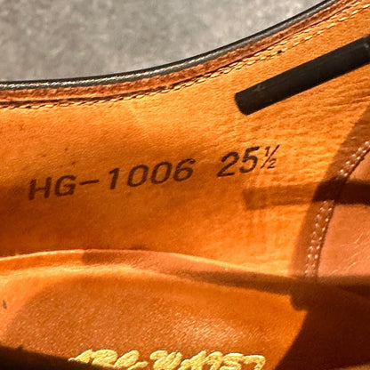 スコッチグレイン HG-1006 パンチドキャップトゥ ブラック サイズ25.5 SCOTCH GRAIN ビジネスシューズ 約25.5cm【LA】【中古】