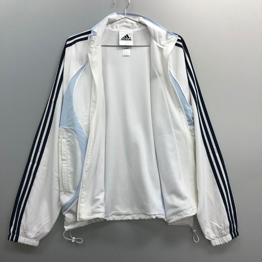 極美品◆アディダス ジャケット チームガイスト トラックトップ ホワイト メンズ サイズS ADIDAS 【AFB4】