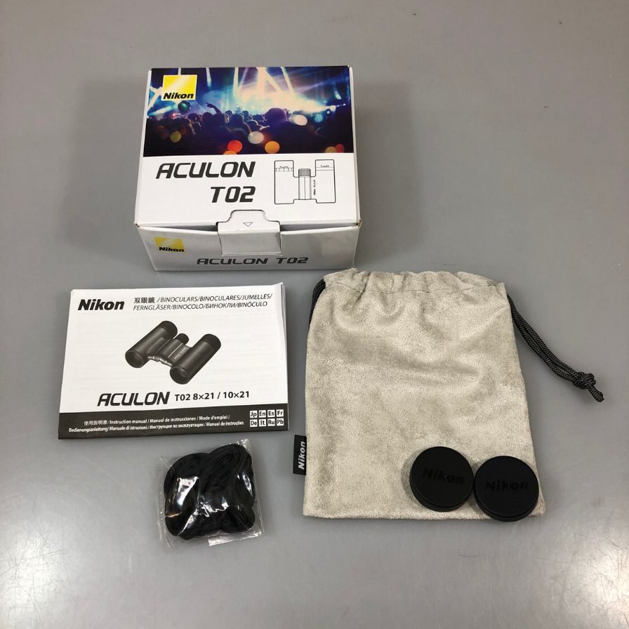ニコン 双眼鏡 ACULON T02 8×21 ホワイト Nikon【AFI27】【中古】