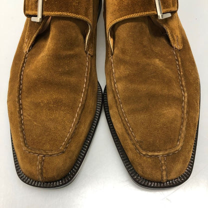 ストールマンテラッシ スエード チャッカブーツ Uチップ メンズ サイズ40.5 ブラウン SUTOR MANTELLASSI 約25.5cm【AFC30】