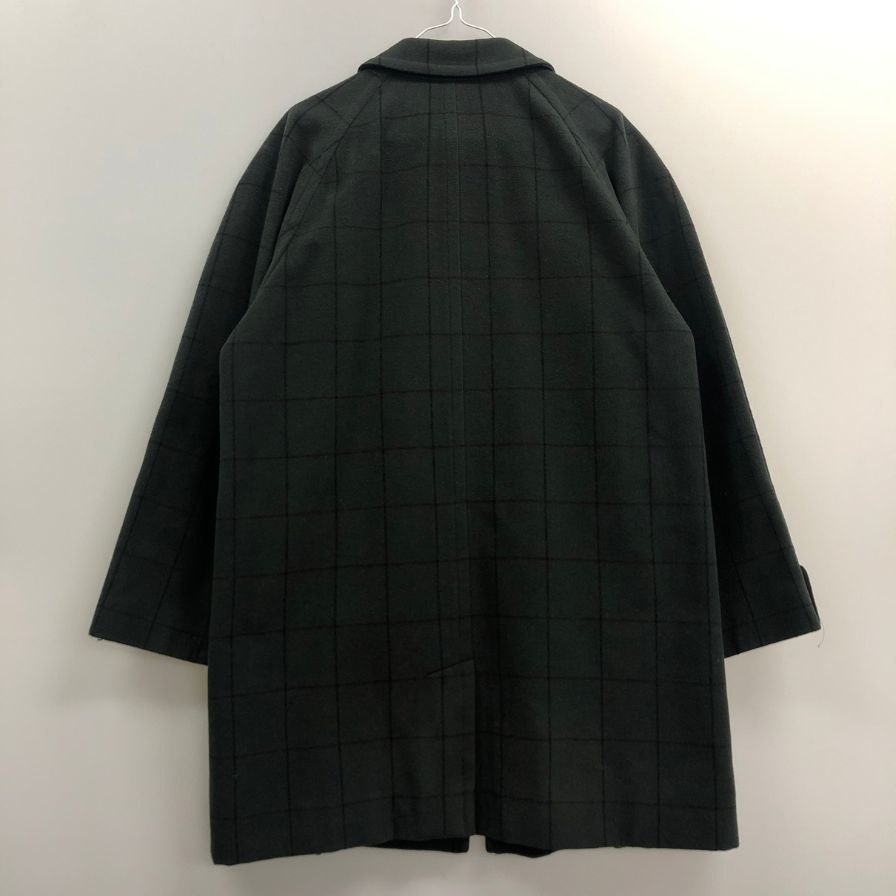 クリスチャンディオールムッシュ コート 80年代 グリーン チェック メンズ サイズ S Christian Dior MONSIEUR【LA】