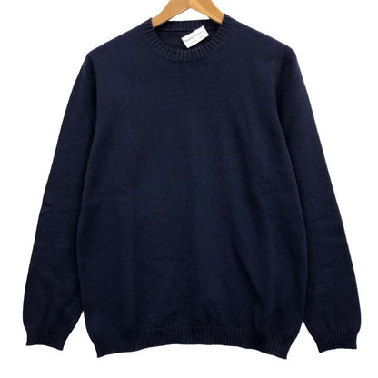 美品◆セッテフィーリカシミア クルーネック SF-09132-223 メンズ サイズ 46 ネイビーSettefili Cashmere 【AFB13】