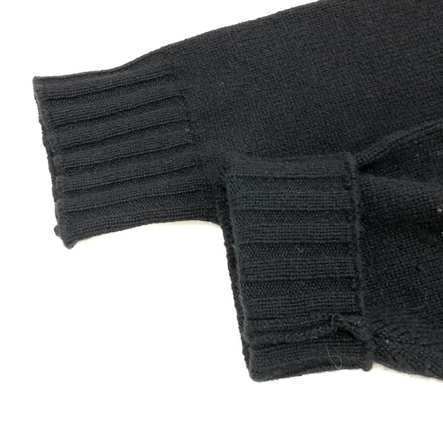 美品◆フィリッポ デ ローレンティス ウールニット カシミヤ混 SUPER120's ブラック メンズ サイズ48 filippo de laurentiis 【AFB4】