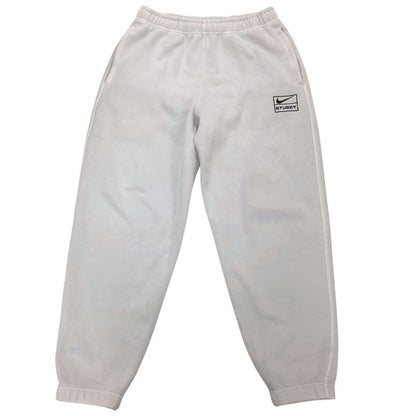 ナイキ ステューシー スウェット パンツボックスロゴ メンズ サイズ S ホワイト系 NIKE STUSSY 【AFB34】