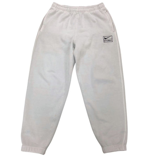 ナイキ ステューシー スウェット パンツボックスロゴ メンズ サイズ S ホワイト系 NIKE STUSSY 【AFB34】