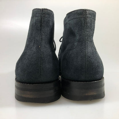 ジョンロブ ケント チャッカブーツ スエード 8695ラスト サイズUK7E  ネイビー JOHN LOBB ブーツ 約25.5cm【LA】【中古】