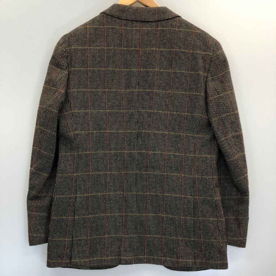美品◆スーツカンパニー テーラードジャケット ETHOMAS ウール チェック柄 グレー系 メンズ サイズ165-6Drop THE SUIT COMPANY 【AFA7】