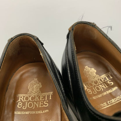 クロケット&ジョーンズ オンスロー2 Uチップ コードバン ブラック サイズ7 メンズ CROCKETT&JONES ビジネスシューズ 約25.5cm【LA】【中古】