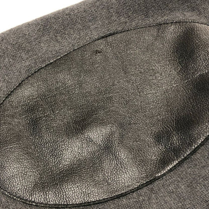 中古◆キャッシュ＆バルバ モンゴリアンカシミヤ エルボーパッチ ポロ ニット カシミヤ100％ グレー メンズ  サイズ4 cash & barba 【AFB43】