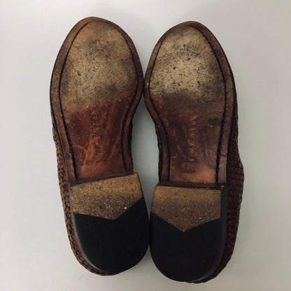 コールハーン ローファー 8701 メッシュ  レザー ブラウン メンズ サイズ7 COLE HAAN 約25.0cm【AFD7】