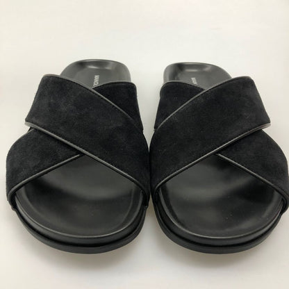 マノロブラニク スライドサンダル ブラック サイズUK6 Manolo Blahnik 約25.0cm【AFD5】