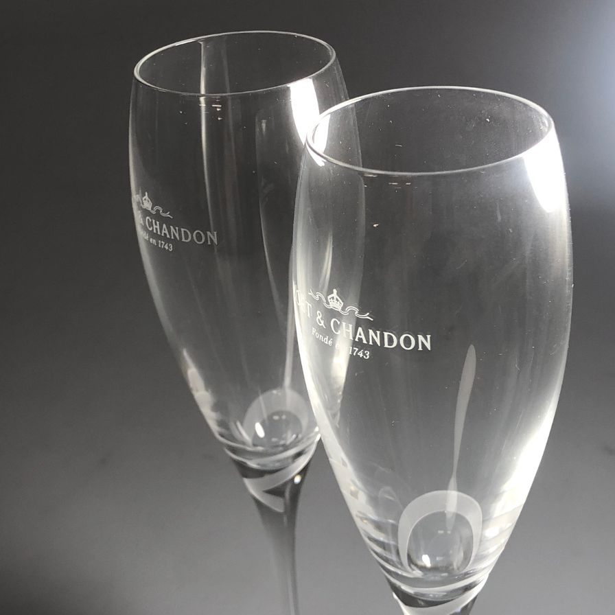 モエシャンドン  シャンパングラス 3脚セット MOET&CHANDON【AFI26】【中古】