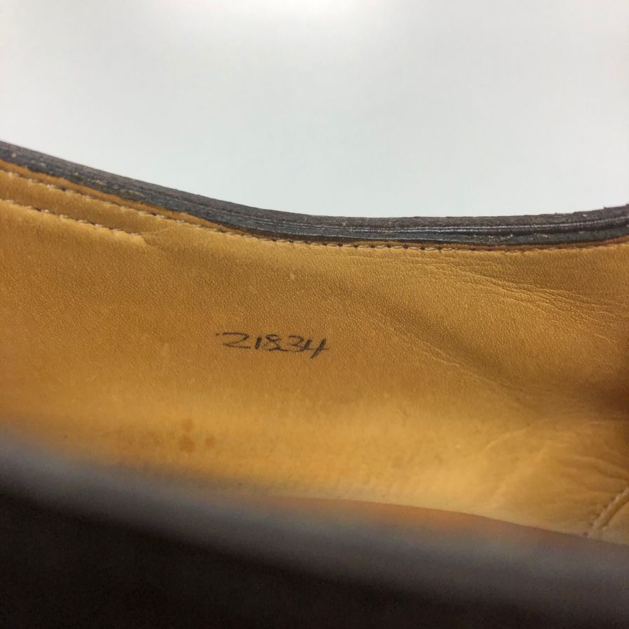 ジョンロブ ウィリアム ダブルモンク グレインレザー ブラウン UK8.5E メンズ JOHN LOBB 約27.0cm【PTM1】