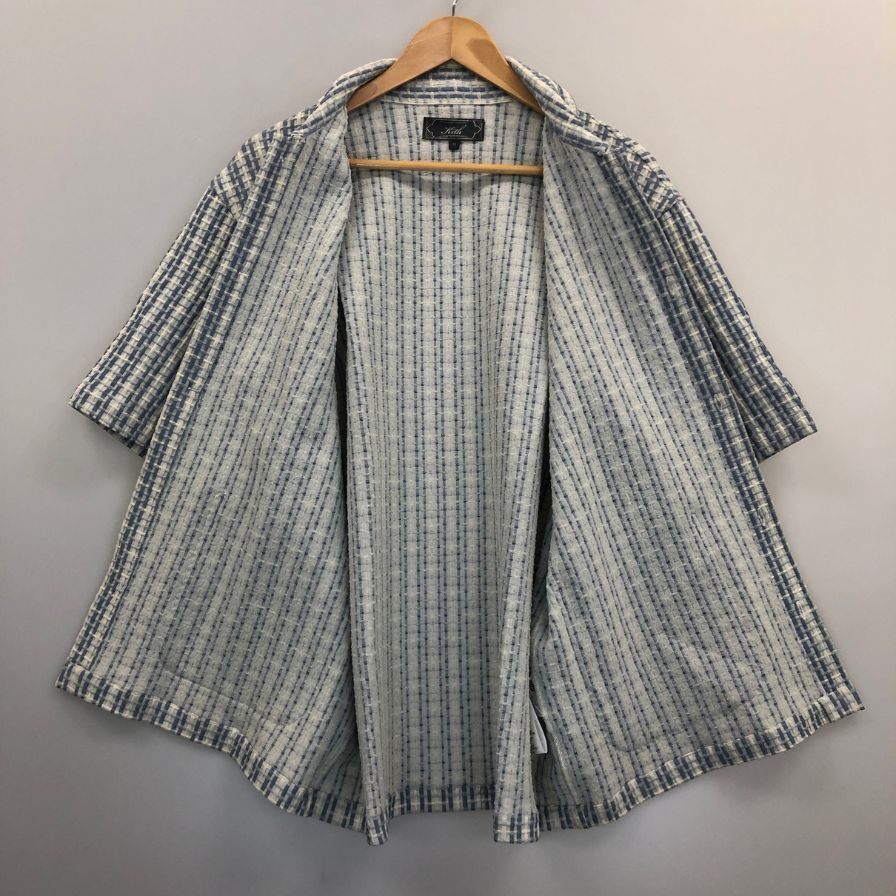 美品◆キス オープンカラー 半袖シャツ メンズ サイズM ホワイト系 KITH 【AFB34】