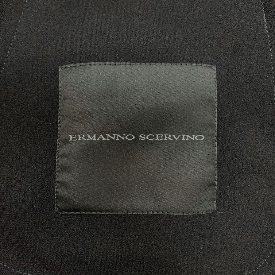 極美品◆エルマンノ シェルヴィーノ ジャケット スタジャン ラインストーン レディース ザイズ42 ブラック ERMANNO SCERVINO 【AFB42】