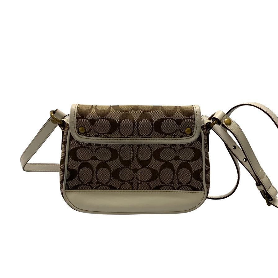 コーチ ショルダーバッグ シグネチャー 10566 レディース ホワイト系 COACH【AFE4】
