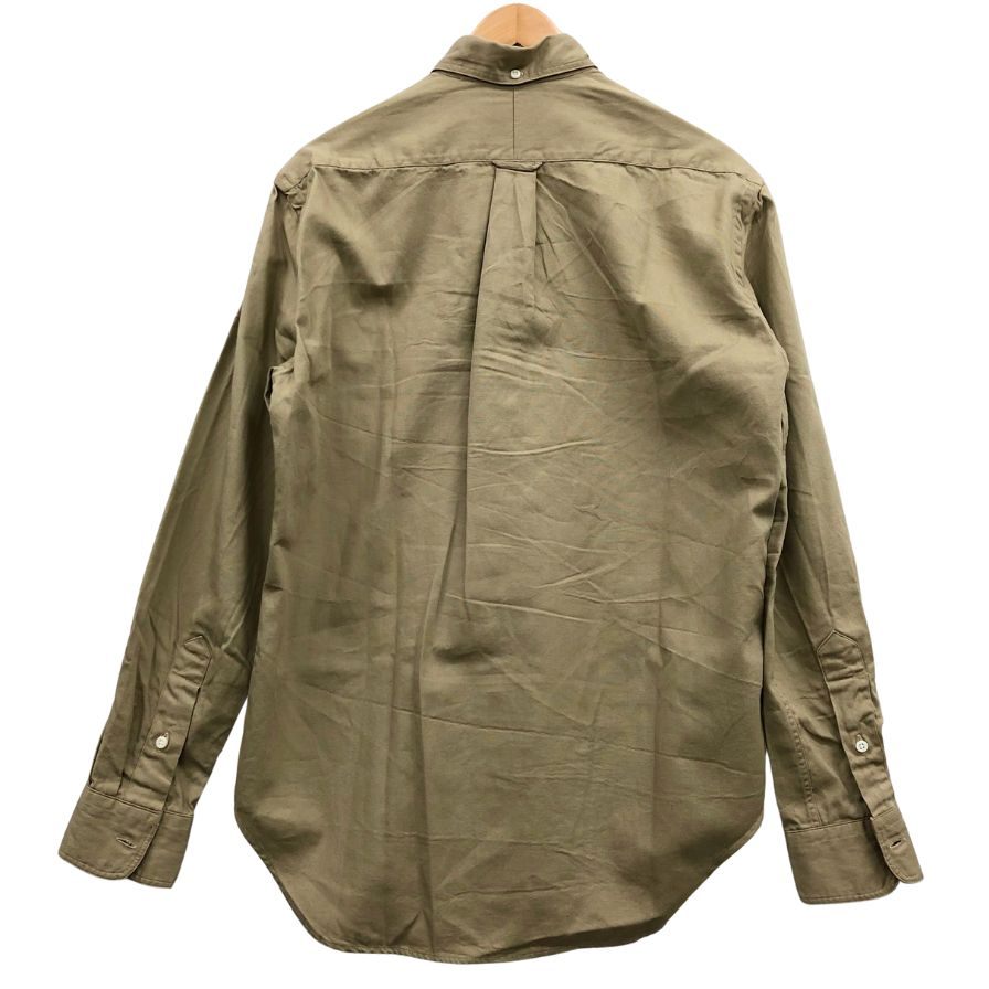 美品◆ギットマン ヴィンテージ 長袖シャツ ボタンダウン アメリカ製 コットン メンズ ベージュ サイズM GITMAN VINTAGE 【AFB9】