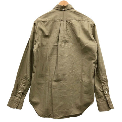 美品◆ギットマン ヴィンテージ 長袖シャツ ボタンダウン アメリカ製 コットン メンズ ベージュ サイズM GITMAN VINTAGE 【AFB9】