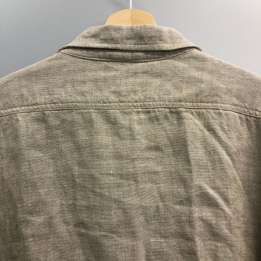 美品◆ブラウネル社製 ヴィンテージ  ジップブルゾン リネン MADE IN ITALY サイズXL ベージュ BROWNELL 【AFB2】