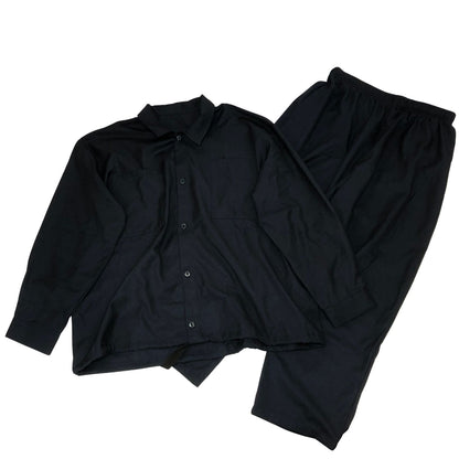 美品◆ヴォイリー セットアップ カジュアル イージーパンツ ネイビー系 メンズ フリーサイズ VOIRY 【AFB19】